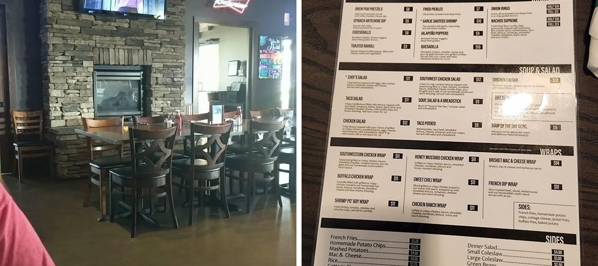 Ice House Menu